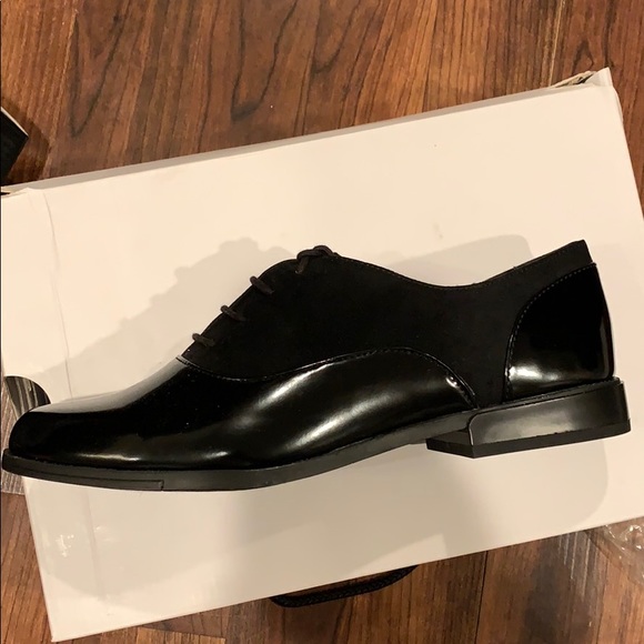 Black tuxedo shoes, size 7.5 womens NWT - Picture 2 of 2